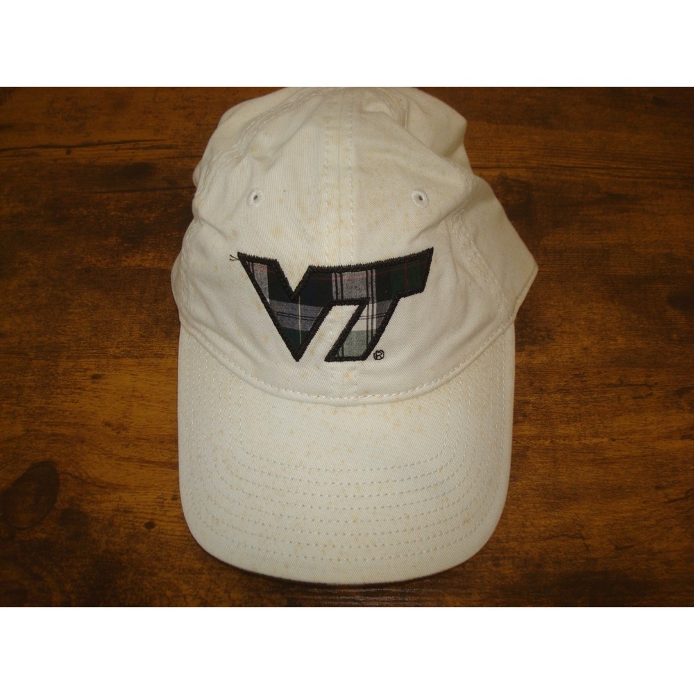 VIRGINIA TECH THE GAME STAPBACK 90S LOGO HAT CAP VINTAGE DEADSTOCK H4